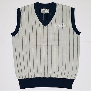 Bogey Boys by‎ Macklemore Pin Stripe Sleeveless Sweater Vest, Grey, Size L, NWT